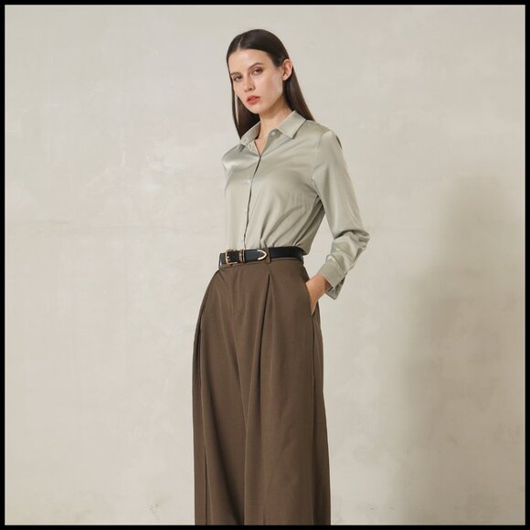 Faux Leather Belt with Gold Buckle for Women main image 7